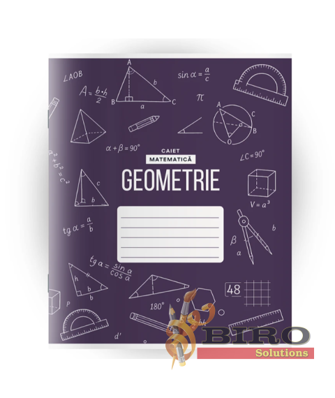 Caiet Geometrie, 48 foi, pătrățele