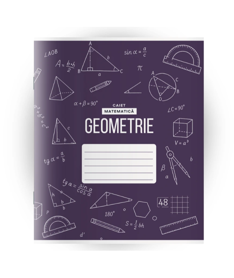 Caiet Geometrie, 48 foi, pătrățele