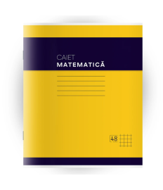 Caiet Matematică, 48 foi, pătrățele