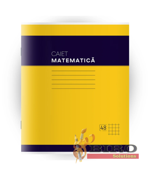 Caiet Matematică, 48 foi, pătrățele