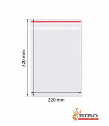 Pungulițe cu zip lock, 230 × 330 mm, 100 buc.