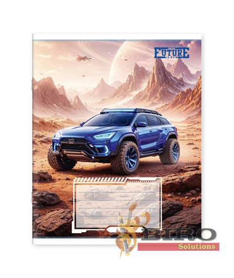 Caiet A5, 24 foi, linie, copertă carton, model 241076
