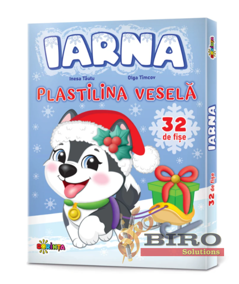 Plastilina Veselă. Iarna (32 fișe)