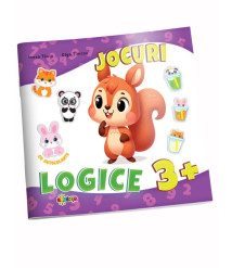 Jocuri logice, cu autocolante (3+)