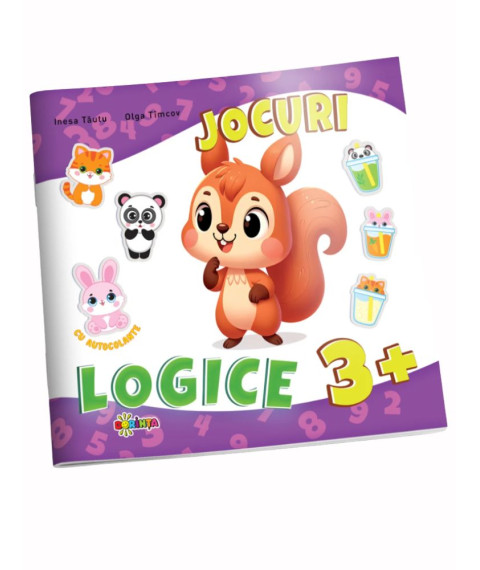 Jocuri logice, cu autocolante (3+)