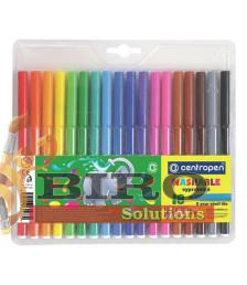 Carioci 18 Culori CENTROPEN WASHABLE
