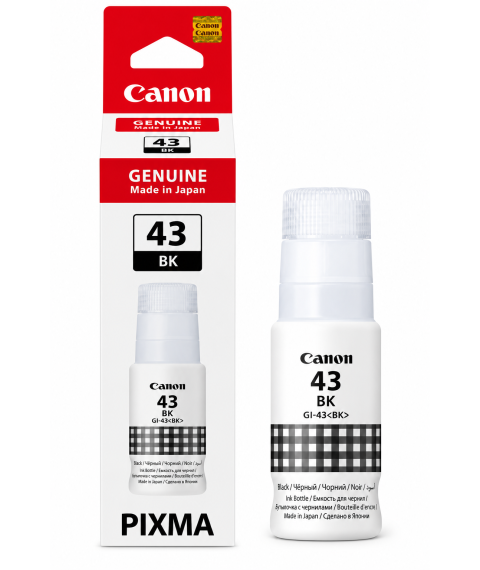 Cerneală Canon GI-43BK Black, 60 ml, pentru PIXMA G540 / G640