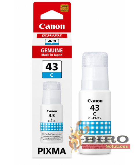 Cerneală Canon GI-43C Cyan, 60 ml, pentru PIXMA G540 / G640