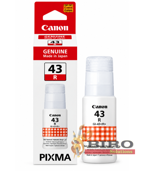 Cerneală Canon GI-43R Red, 60 ml, pentru PIXMA G540 / G640
