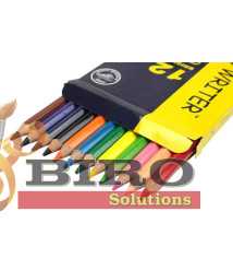 Creioane colorate MARCO Superb Writer Jumbo 4400, 12 culori, hexagonale