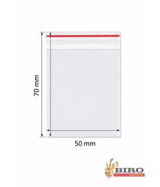 Pungulițe cu zip lock, 50 × 70 mm, 100 buc.