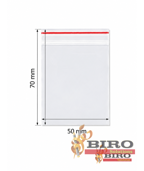 Pungulițe cu zip lock, 50 × 70 mm, 100 buc.