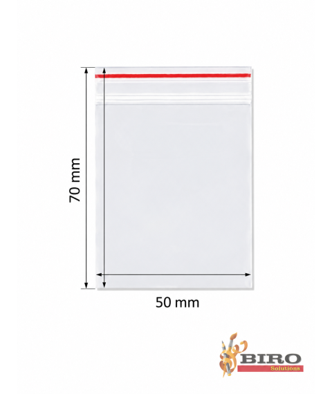 Pungulițe cu zip lock, 50 × 70 mm, 100 buc.