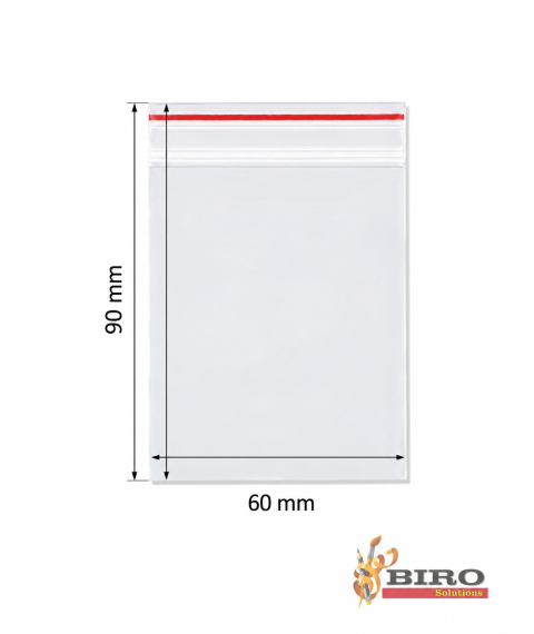 Pungulițe cu zip lock, 60 × 90 mm, 100 buc.