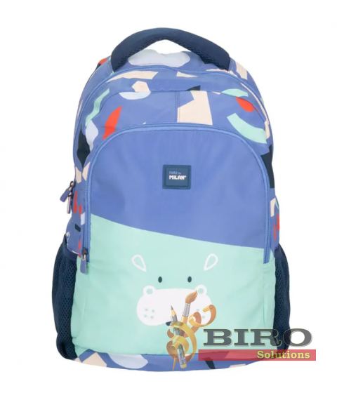 Ghiozdan anatomic MILAN Fun Animals, 45 × 30 × 12 cm, 624601FAB