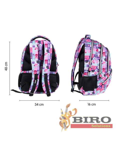 Ghiozdan anatomic MILAN Aliens 2, 624604ALN2