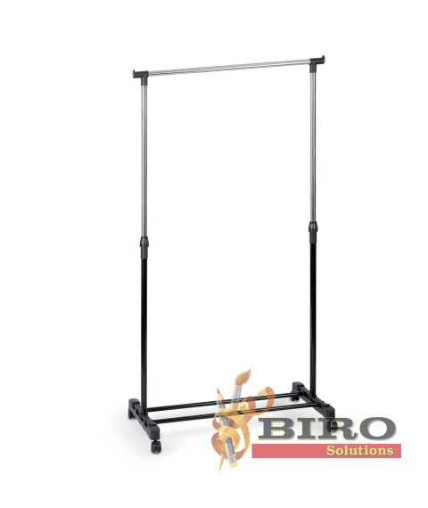 Suport umerașe haine Massido MS-860 – 157×77 cm, negru-argintiu 