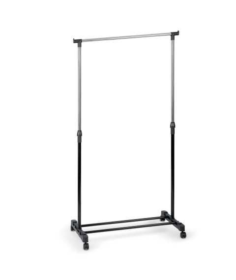 Suport umerașe haine Massido MS-860 – 157×77 cm, negru-argintiu 