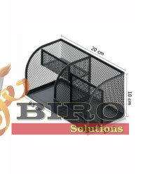 Organizator de birou din plasă Union cu 4 compartimente, metalic