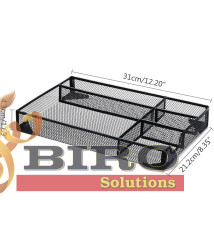 Organizator de birou din plasă A5, metalic
