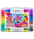 Set markere acrilice cu 2 capete, 72 culori, ML103-4, cutie din plastic, 605-36