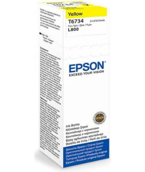 Cerneală Epson T67344A Yellow pentru L800/805/810/850/1800, T6734, 70 ml