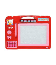 Tabla magnetica pentru copii pisica, art. 8014, rosie, cod 58645