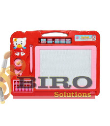 Tabla magnetica pentru copii pisica, art. 8014, rosie, cod 58645