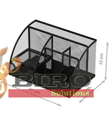 Organizator de birou din plasă cu 7 compartimente, metalic
