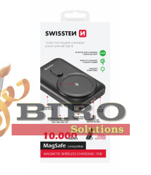 Powerbank 10000mAh- SWISSTEN WIRELESS PD 20W MagSafe Compatible