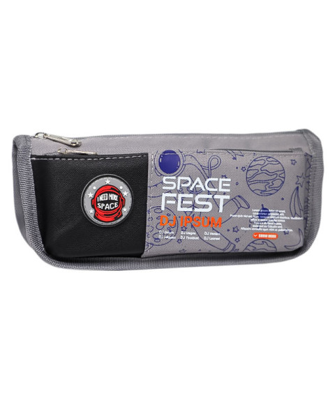 Penar școlar Space Fest, Black/Grey