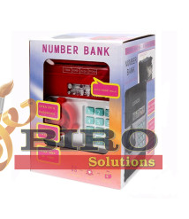 Pușculiță cu cod Seif roșie, 881506, cod 472043