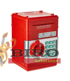 Pușculiță cu cod Seif roșie, 881506, cod 472043