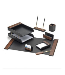 Set de birou 8 piese din lemn FOROFIS