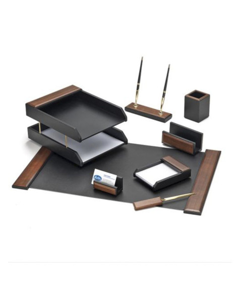 Set de birou 8 piese din lemn FOROFIS