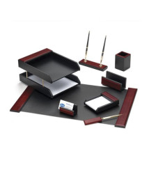 Set de birou 8 obiecte din lemn FOROFIS