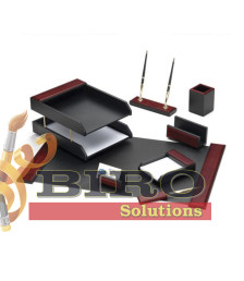 Set de birou 8 obiecte din lemn FOROFIS