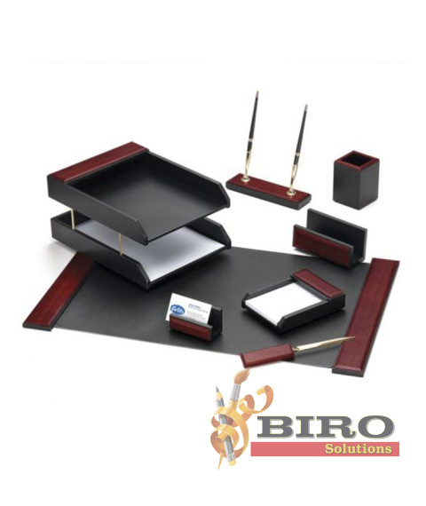 Set de birou 8 obiecte din lemn FOROFIS