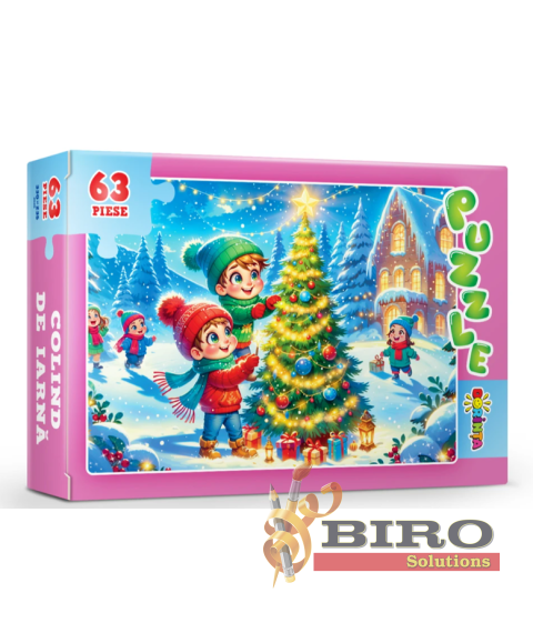 Puzzle 63 piese „Colind de Iarnă”