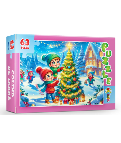 Puzzle 63 piese „Colind de Iarnă”