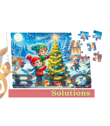 Puzzle 63 piese „Colind de Iarnă”