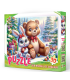 Puzzle 30 piese „Sub Bradul de Crăciun”