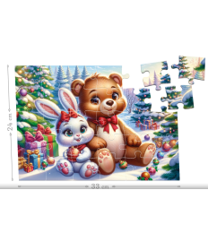 Puzzle 30 piese „Sub Bradul de Crăciun” Puzzle 30 piese „Sub Bradul de Crăciun”