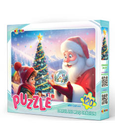 Puzzle 120 piese „Darul lui Moș Crăciun”
