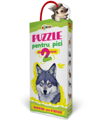 Puzzle 2 piese „Animale din Pădure”