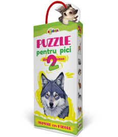 Puzzle 2 piese „Animale din Pădure”