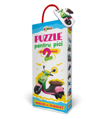 Puzzle 2 piese „Mijloace de Transport”