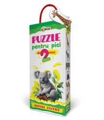 Puzzle 2 piese „Animale Exotice”