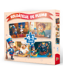 Puzzle 4 în 1 „Soldățelul de plumb”