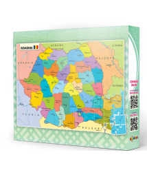 Puzzle 120 piese „Harta României”